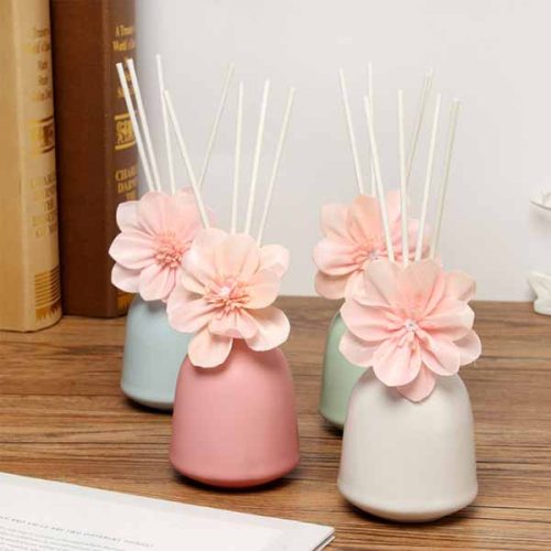 Ceramic Aroma Pot Reed Diffuser Set of 2 - Homey Ceramic