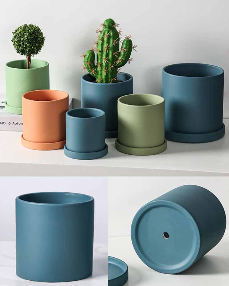 Custom ceramic greenhouse planters with excellent drainage