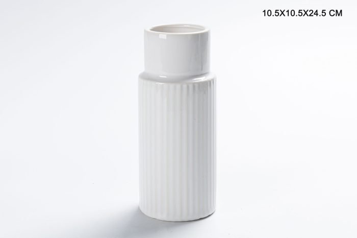 Ceramic Ribbed Vases