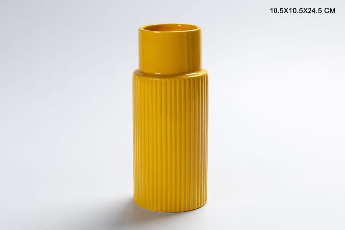 Yellow Flower Ceramic Vases
