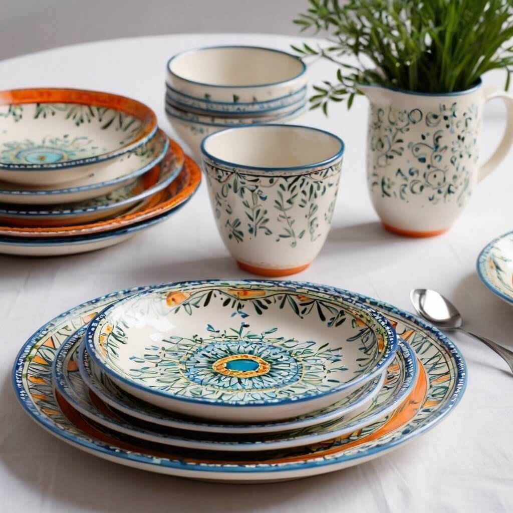 Hand-painted dinnerware sets