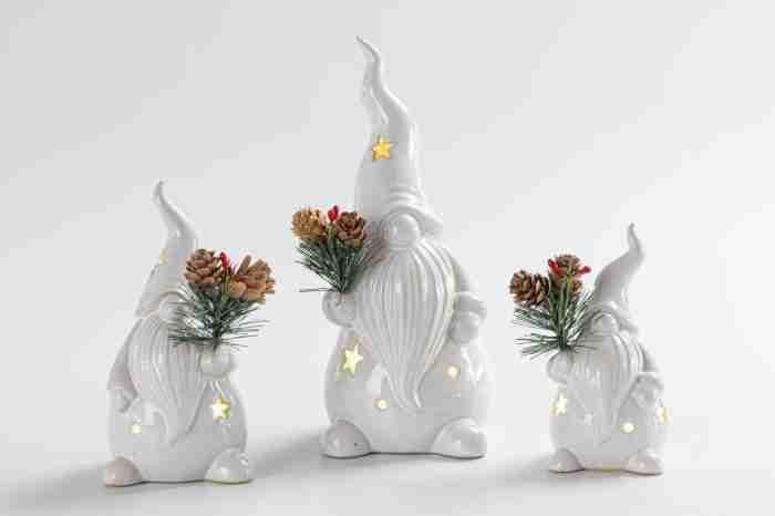 Ceramic Santa Figurines