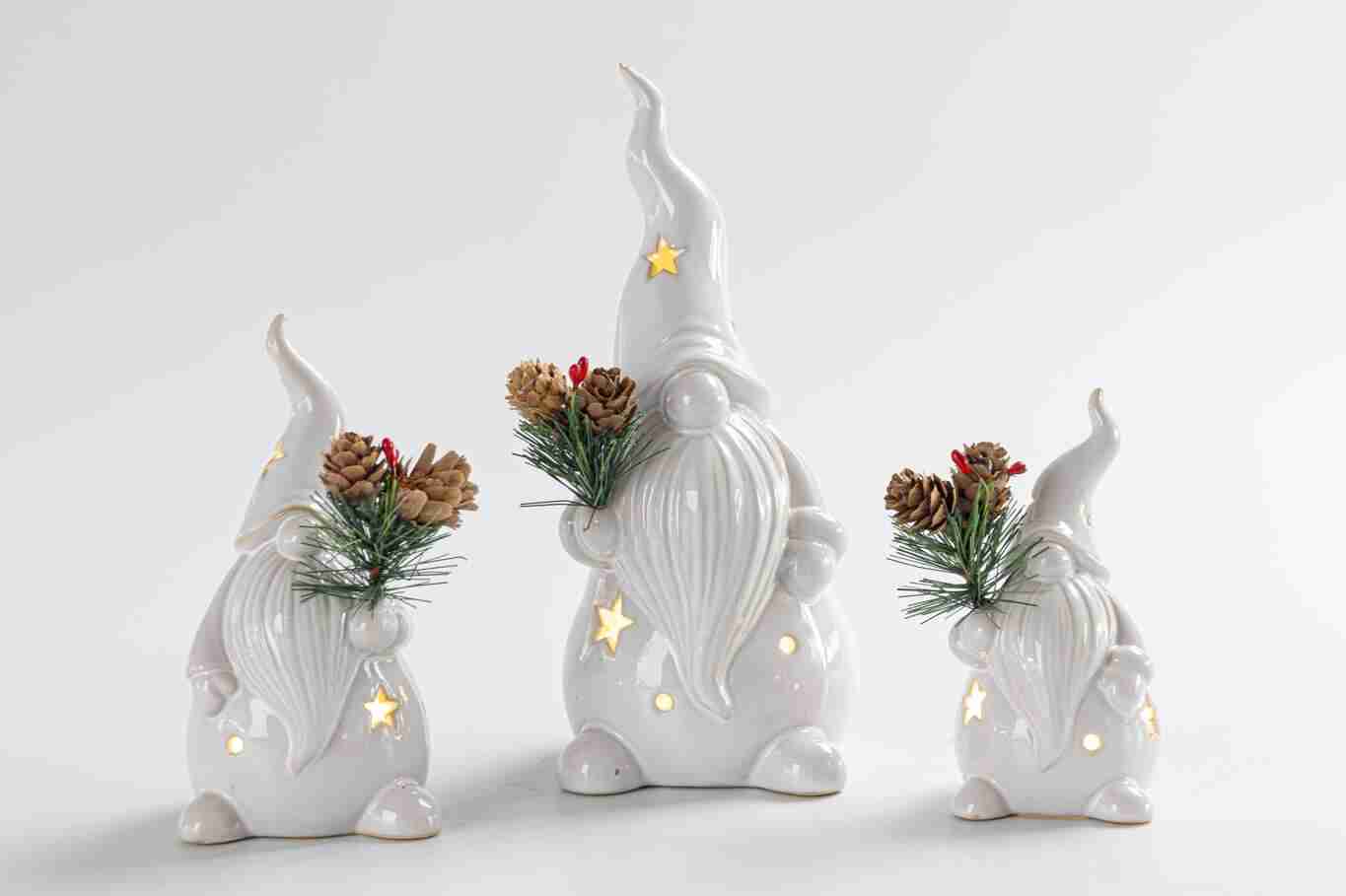 Ceramic Santa Figurines