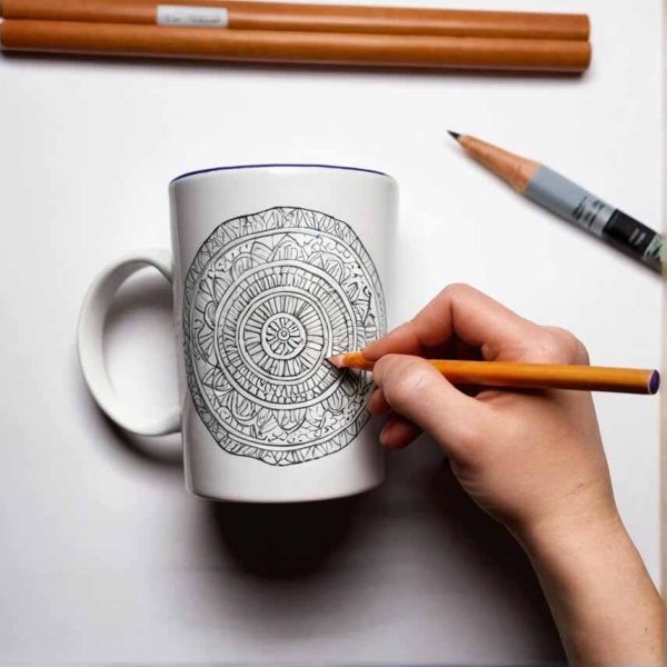 drawing design for ceramic mug
