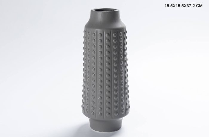 Ceramic Flower Vase Grey