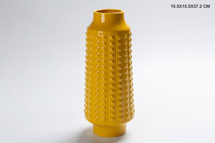 Ceramic Flower Vase Yellow