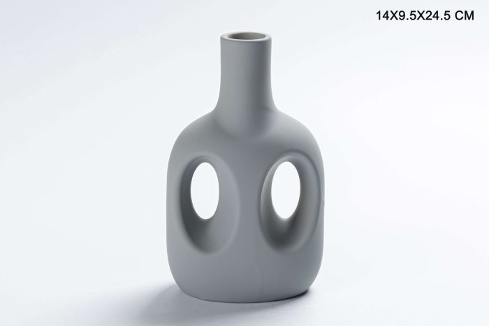 Grey Porcelain Vase