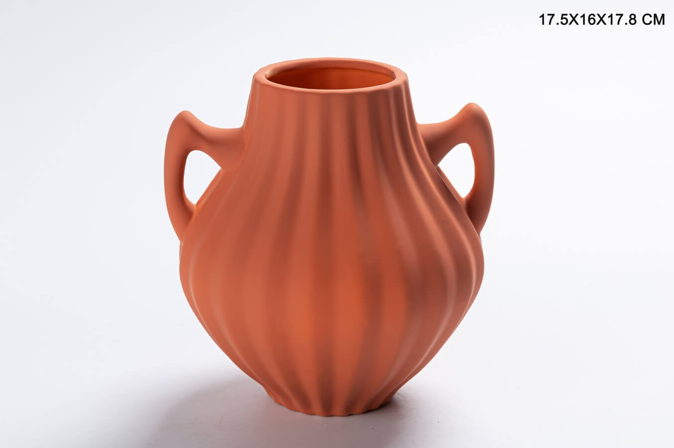ceramic vase red