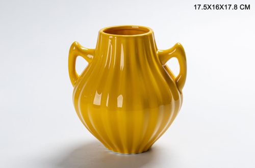 ceramic vase with handles
