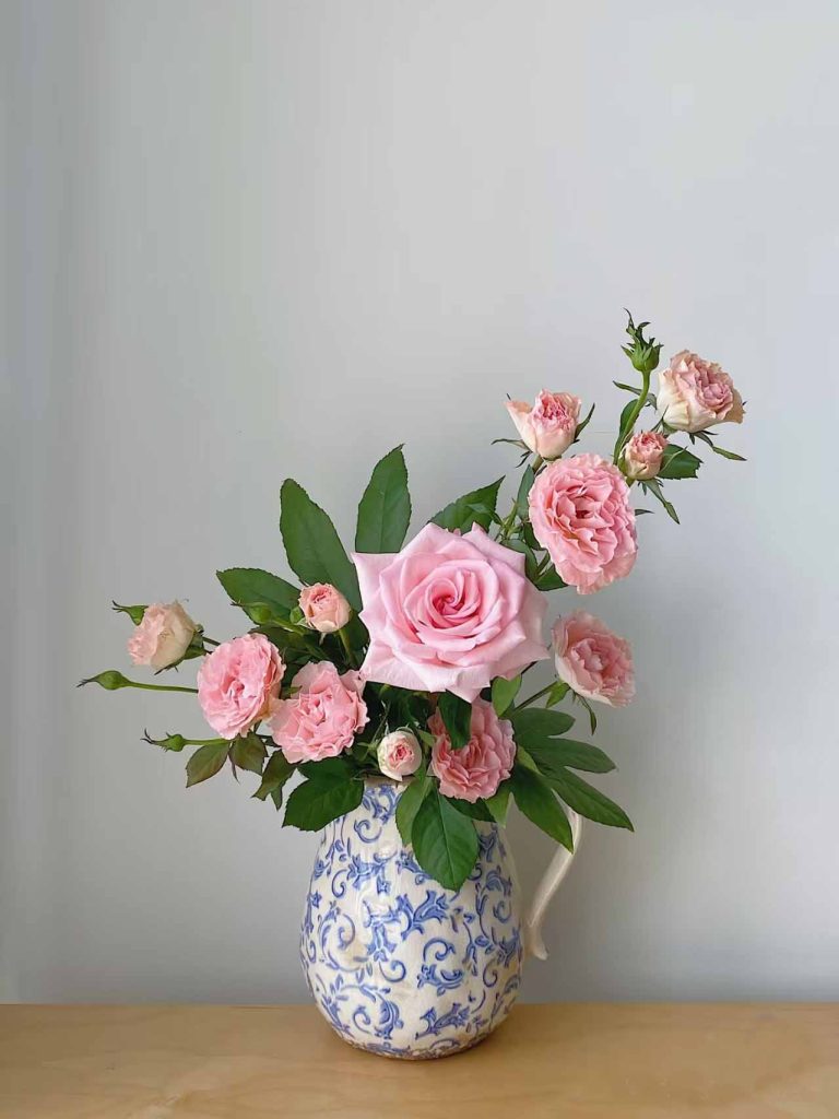 Home decor idea using custom porcelain vases from China with artistic brushstroke finish