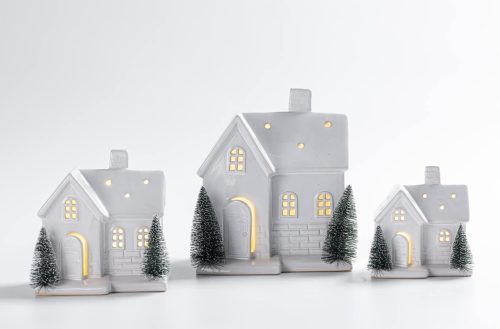 Ceramic Christmas House with LED Lights