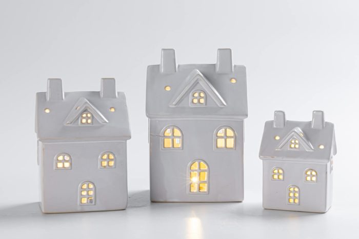 Christmas LED glazed village house