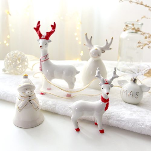 Custom Handcrafted Ceramic Reindeer Christmas Decorations