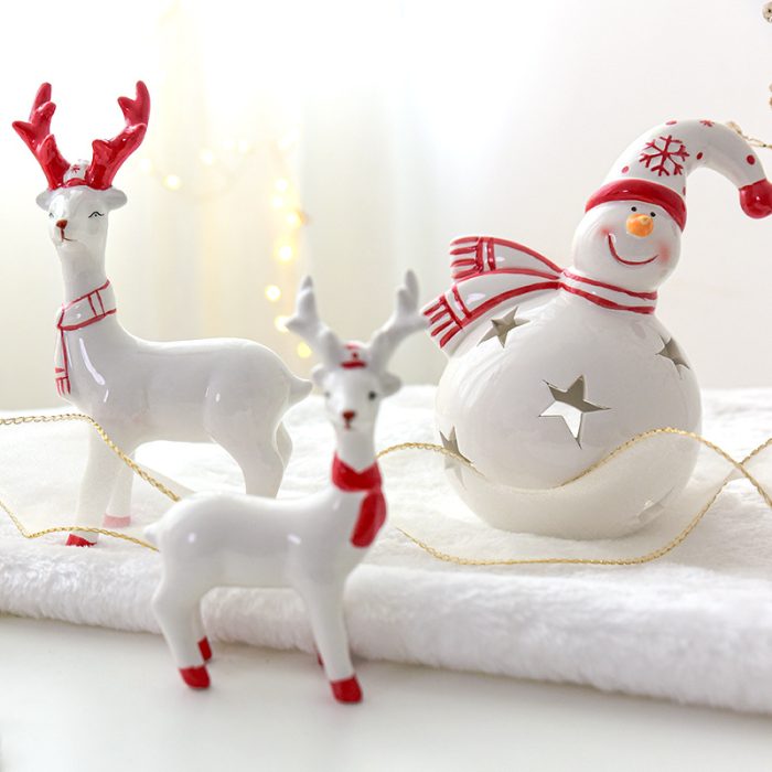 Custom Handcrafted Ceramic Reindeer for Christmas