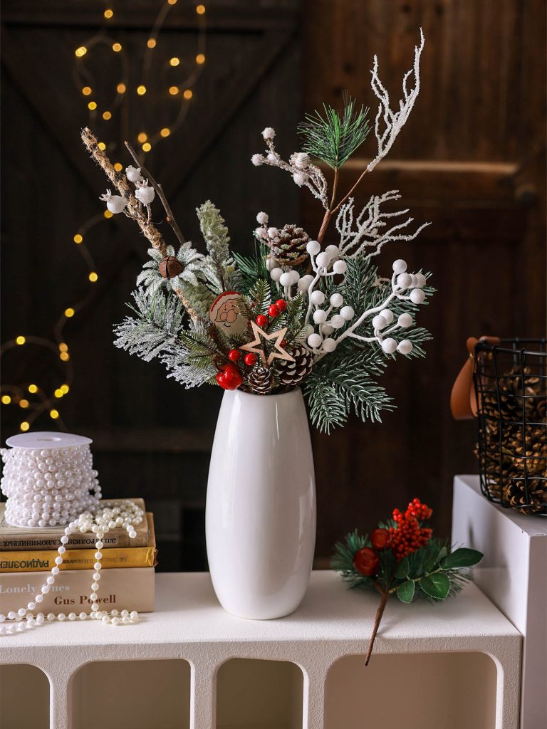 Fill vases with foraged foliage suitable for Ceramic Christmas Decorations Wholesale
