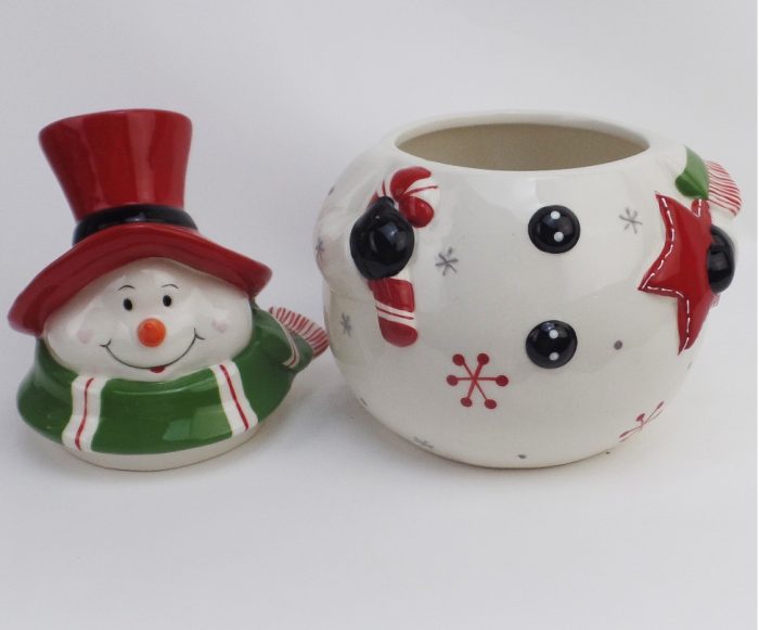 Hand-painted 3D Ceramic Cookie Jar