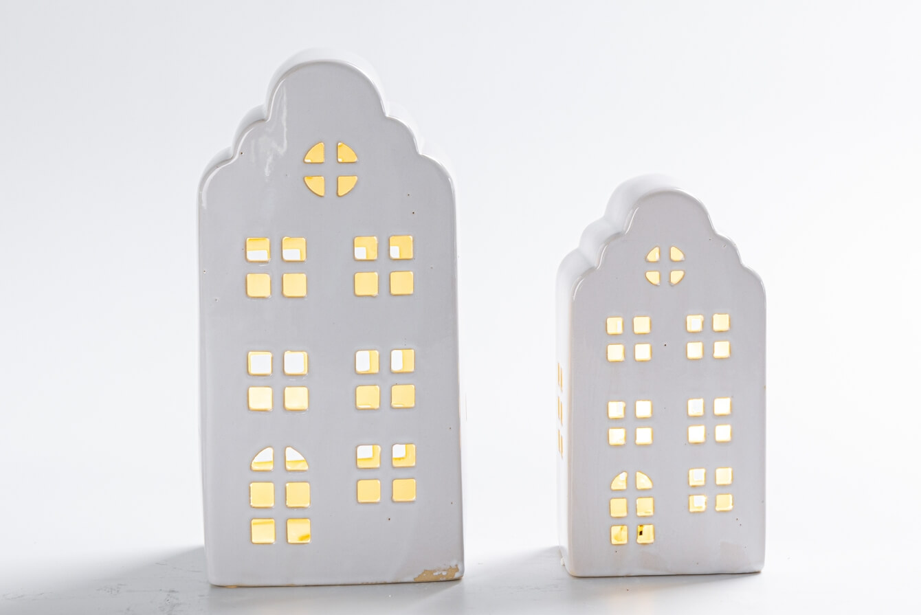 Wholesale White Porcelain Village House