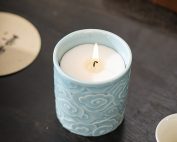 Elegant Custom Ceramic Candle Jar