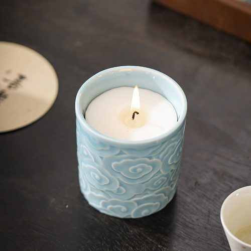 Elegant Custom Ceramic Candle Jar