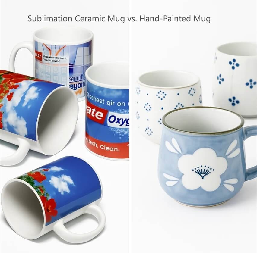 Hand-Painted vs. Sublimation Ceramic Mug