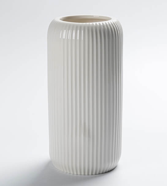 Tall cylindrical vases