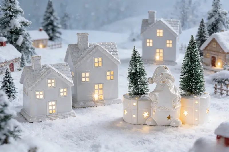 Christmas village figurines wholesale