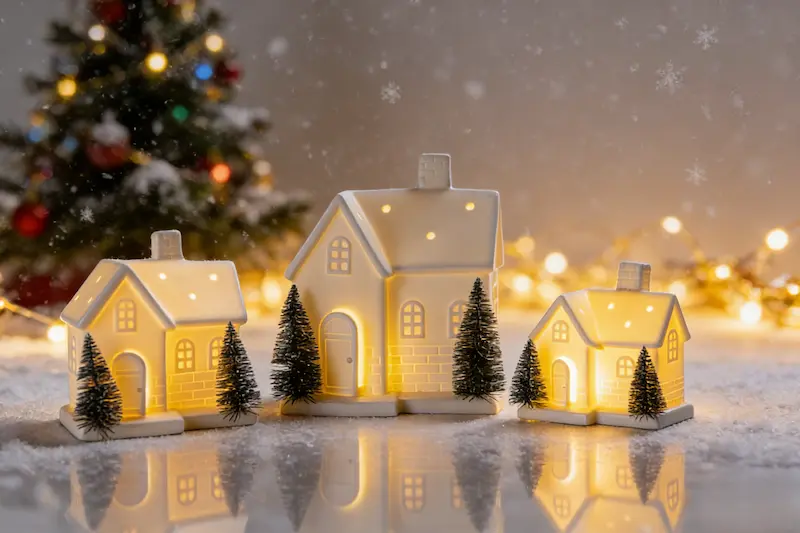 OEM and Private Label Ceramic Christmas Houses