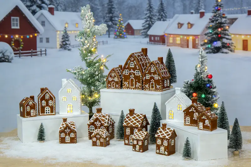 ceramic gingerbread house supplier