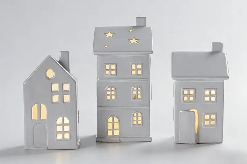 ceramic house tealight holder uk