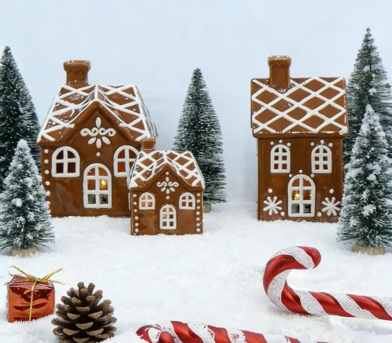 gingerbread house ceramic