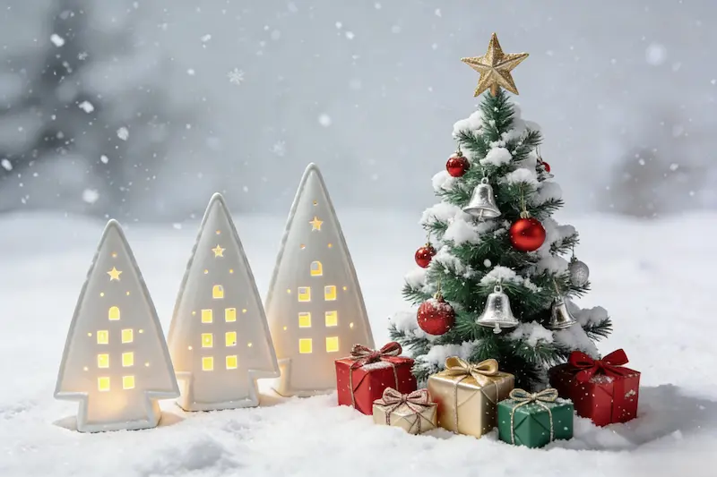 sourcing ceramic Christmas light up trees