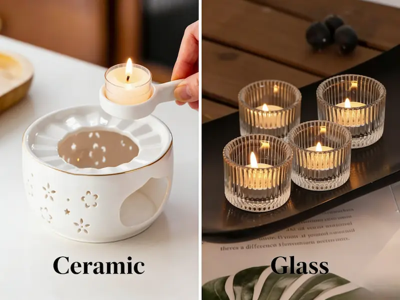 Custom Ceramic Candle Jar vs. Glass Jar