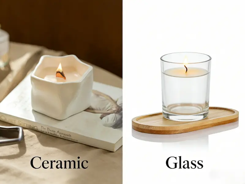 Custom Ceramic Candle Jars vs. Glass Jars