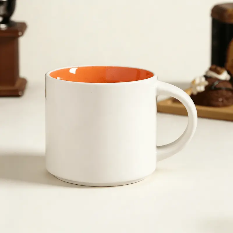 stacking mugs-orange