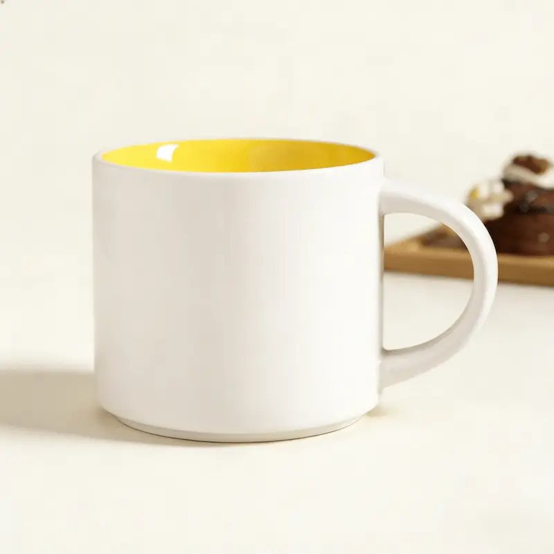 stacking mugs-yellow
