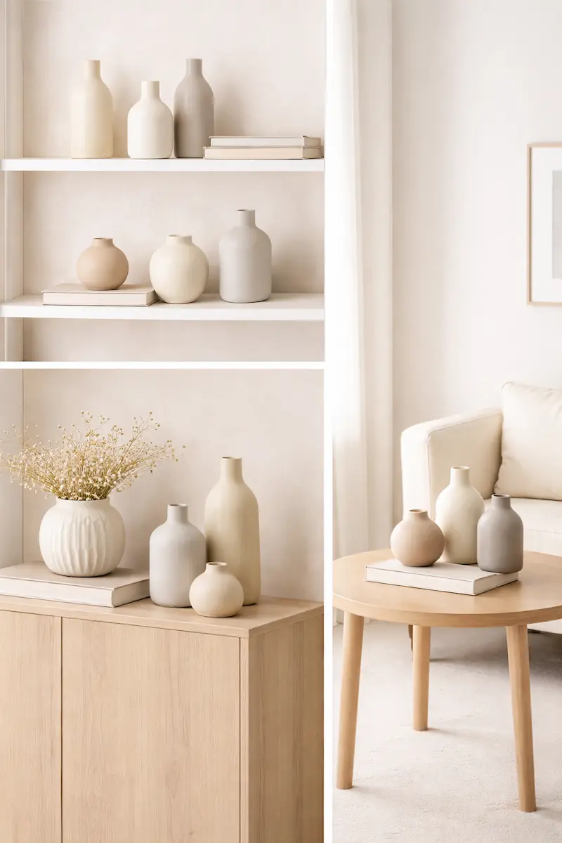 ceramic vase minimalist styling for modern home decor collections