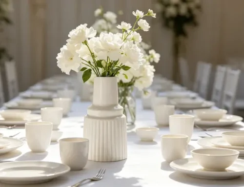 Create Aesthetic Wedding Guest Tables with Modern Ceramic Designs