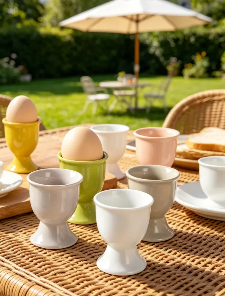 Custom Logo Ceramic Egg Cups