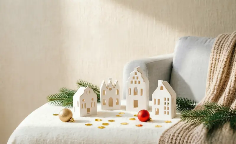 bulk ceramic house figurines